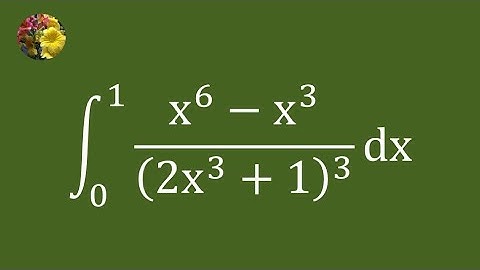 3rd method to evaluate the definite integral using different techniques (Mis-2593AA)