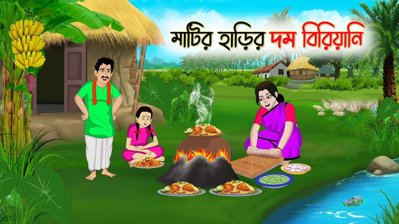 মাটির হাড়ির দম বিরিয়ানি | Notun Bangla Golpo || Mojar Golpo | Thakumar Jhuli