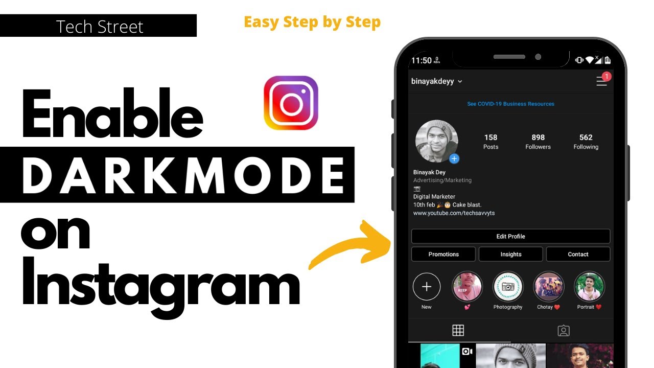 how-to-enable-instagram-dark-mode-step-by-step-process-youtube