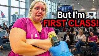 When Entitled Karen Passengers Try to Attacks Employees After Being Denied Boarding | Instant Karma