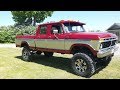 1977 Ford F250 Lifted 4x4 Crew Cab Cummins Restomod Project