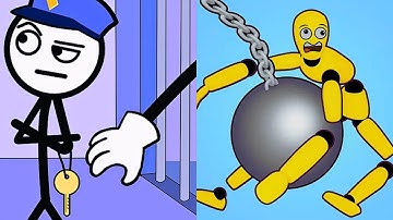 Thief Puzzle vs Ragdoll Break All Levels Gameplay Android, iOS P44