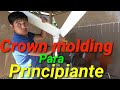 como instalar crown molding para principiantes