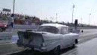 Early Riders 57 Chevy - Drag Racing at 2008 March Meet