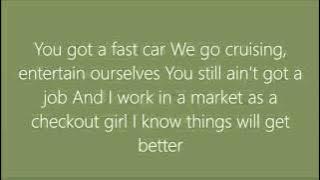 Jonas Blue ft. Dakota - Fast Car (Lyrics)
