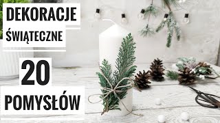 Dekoracje świąteczne DIY. Świece świąteczne na 20 sposobów! . Stroik świąteczny Wystrój domu