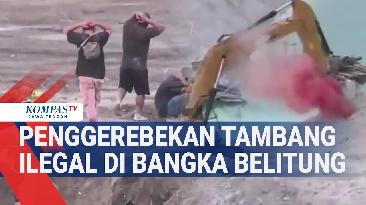 Penggerebekan Tambang Ilegal di Bangka Belitung