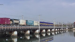 【JR貨物】４０９５レ ＥＦ８１-５０２ 東札幌日通&西濃Ｕ５４Ａコンテナ積載