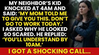 A 9-Year-Old Knocked at 4AM and Said “Don’t Go to Work”… By 10AM, I Knew Why