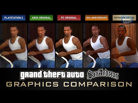 GTA San Andreas Definitive Edition Comparison - PS2 / Xbox / PC / Mobile / Remaster