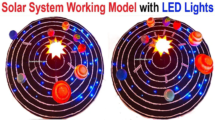 solar system working model with led lights for science exhibition project | howtofunda @craftpiller