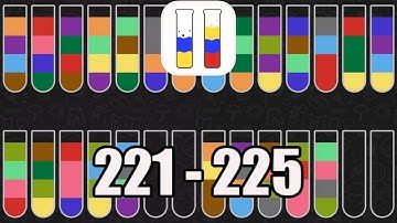 Water Sort Puzzle Level 221-225 Walkthrough (iOS - Android)