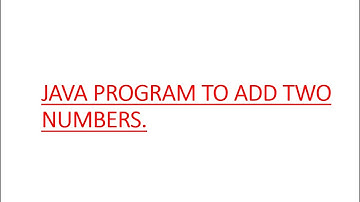 Java Program to add  two numbers || #java #javaprogramming #programming #program #subscribe