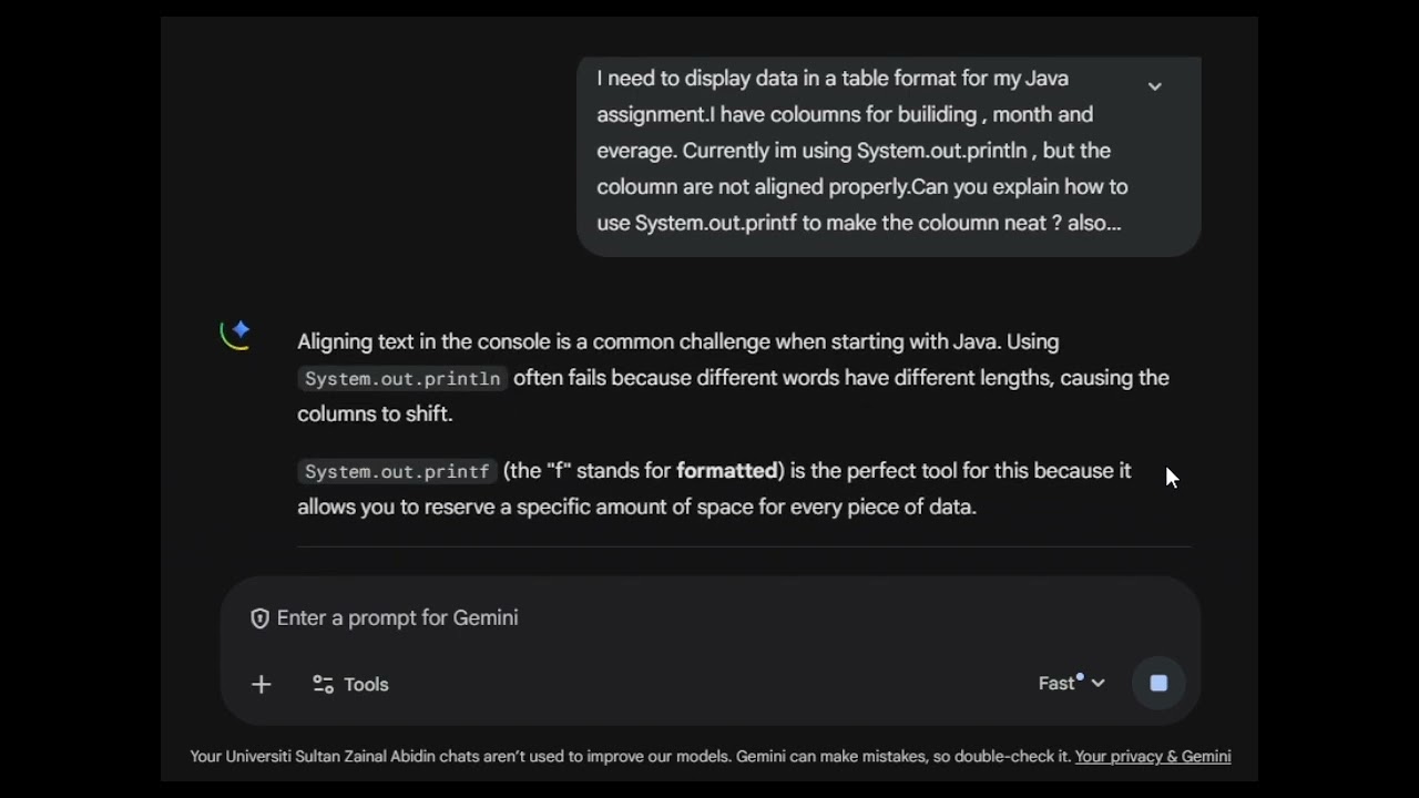 Using Google Gemini for Java Coding: A Student’s Reflection [Case Study 2]