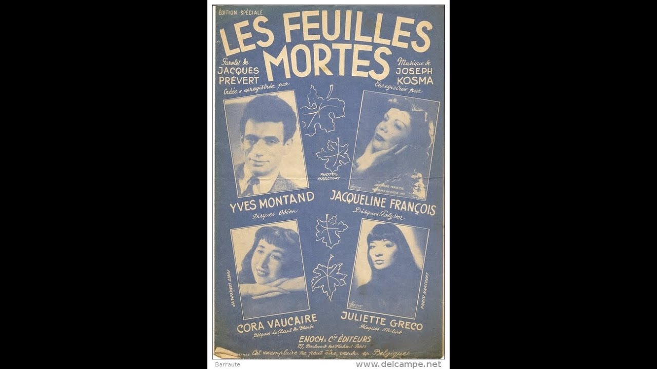 LES FEUILLES MORTES (AUTUMN LEAVES) Yves Montand Piano Cover YouTube — free download