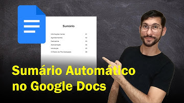 Como fazer SUMÁRIO AUTOMÁTICO no Google Docs - Passo a Passo