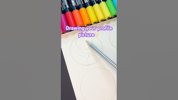 Drawing your Profile Picture if You SUBSCRIBE?😳✨#art #drawing #shorts #artist