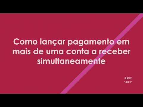 Como lançar pagamento em mais de uma conta receber simultaneamente