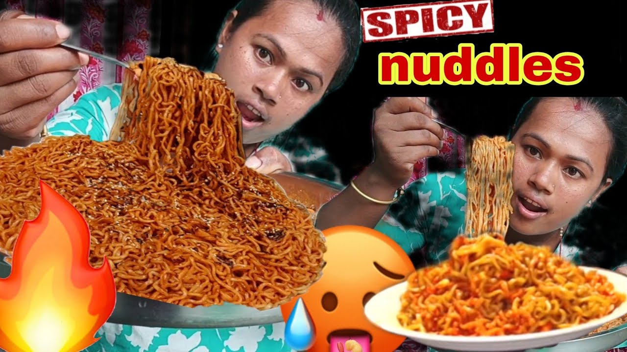 HOT AND SPICY  CURRENT NOODLES 🥵 🍜🔥😝//