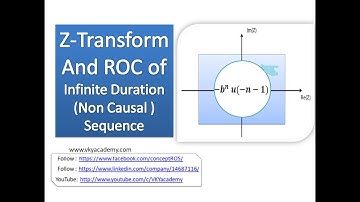 Lecture-6 : (-b)^n  u(-n-1) Z Transform and ROC of Infinite Duration (Non Causal) Sequence