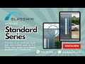 Glasswin Aluminium Panel Front Door - Standard Series  in Anthracite Grey colour