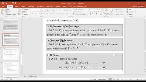 Real analysis Partition.refinement.uper sum lower sum and related theorem