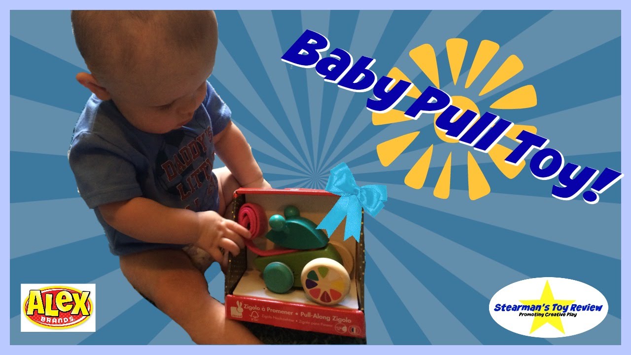 Alex Brands: Pull Along Baby Toy By Janod! Makes cool noises!