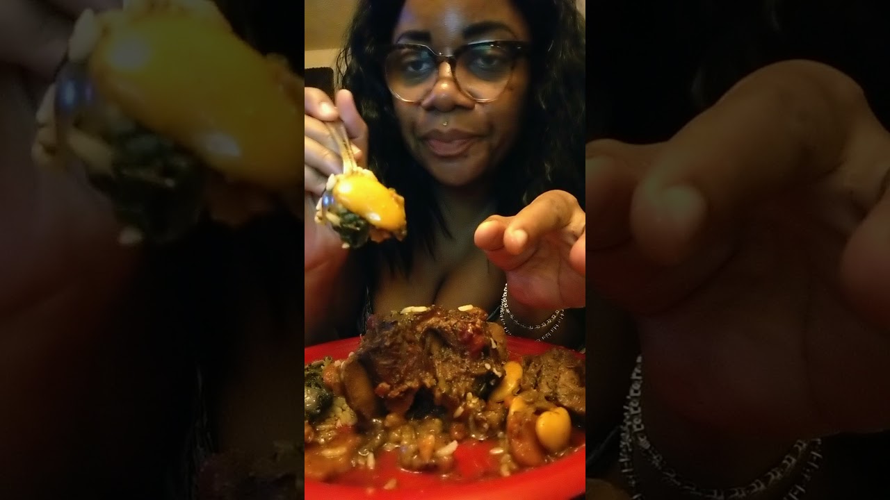 finger licking good Sunday beef oxtails dinner 🍽️ ASMR