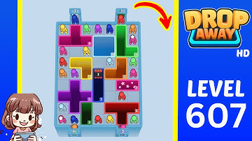 Drop Away Level 607 Solution Walkthrough