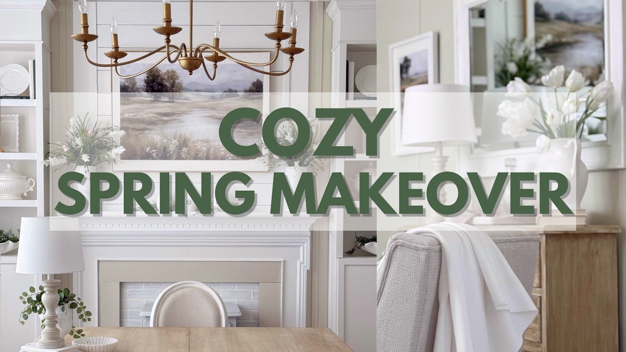 COTTAGE STYLE SPRING DECORATE WITH ME | Cozy Home Refresh - YouTube