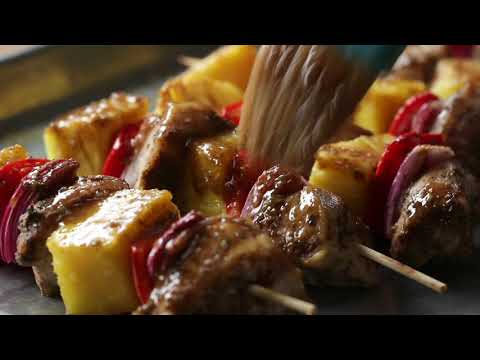 Jerk Chicken And Pineapple Skewers • Tasty
