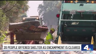Northridge homeless encampment cleared out