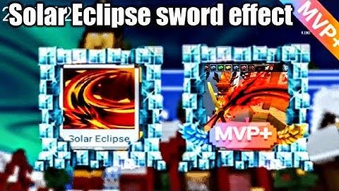 Power of solar Eclipse sword effect - bedwars Blockman go