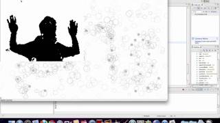 Edge Particles with Attractors and OpenCV Image Visible