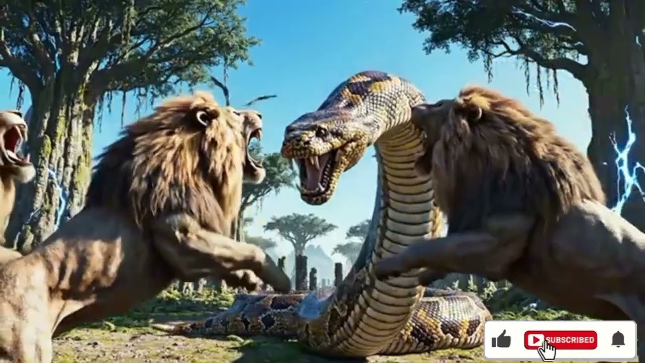 Giant Snake vs Ape Army 🐍🦍 | Epic Jungle Survival Battle | Cinematic AI