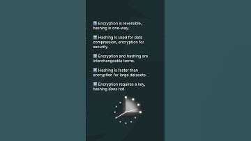 What is the difference between encryption and hashing?