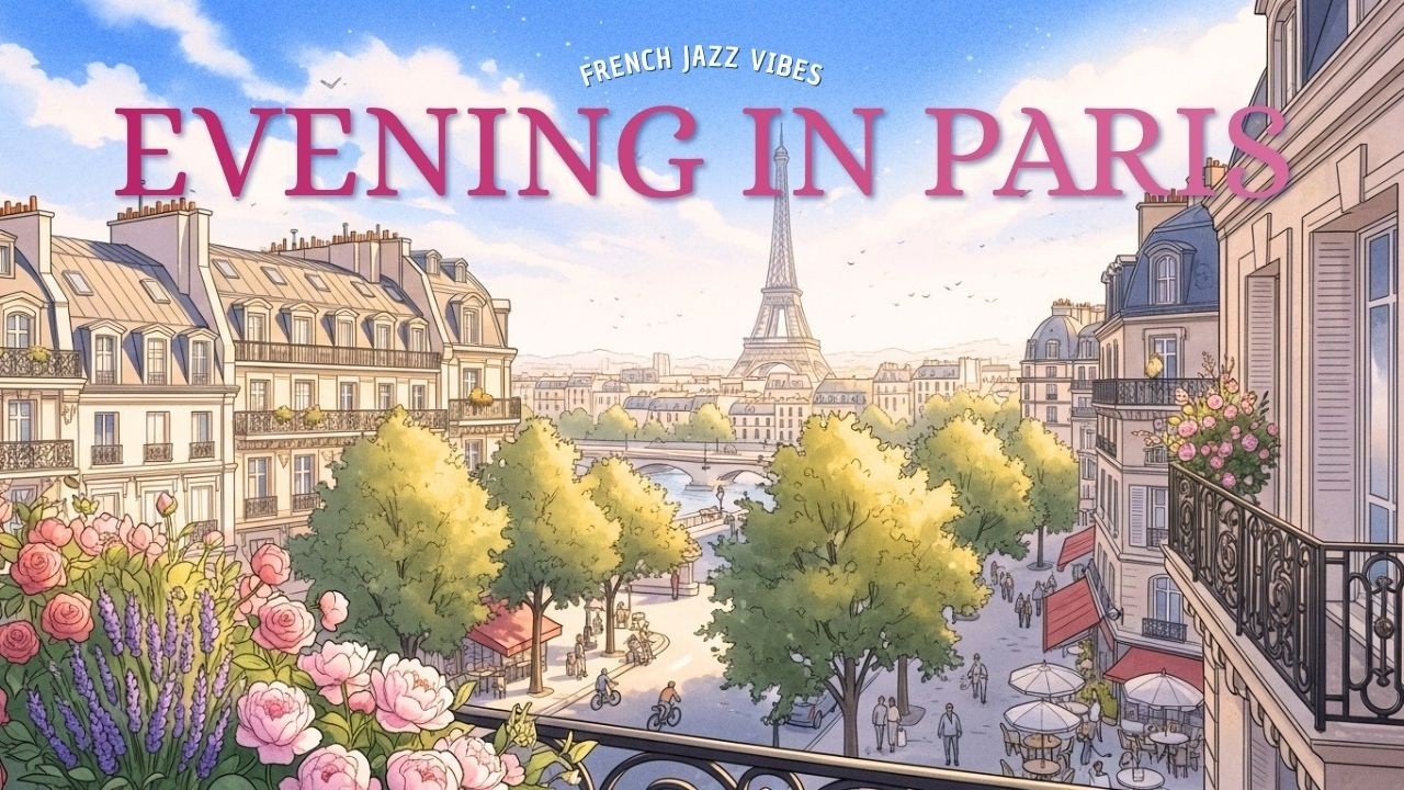 𝐄𝐯𝐞𝐧𝐢𝐧𝐠 𝐢𝐧 𝐏𝐚𝐫𝐢𝐬 🌸French Instrumental Music — Soft Light & Romantic City Ambience