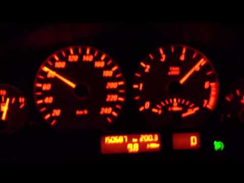 BMW E46 330ci Kickdown 0-100 km/h