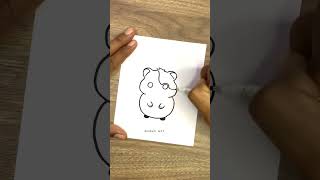 easy cute hamster drawing #mudahart #art #doityourself #becreative #artist