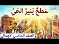 سطح ينير الحي للصف الخامس الابتدائي الفصل الدراسي الثاني شرح ممتع مع الانشطة الصف الخامس