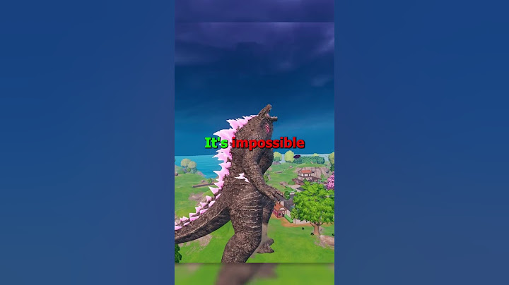 Problem with Godzilla in Fortnite  #fortnite #godzilla #kaiju
