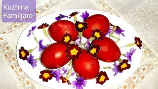 Si Të Lyejmë Vezët Me Boj Të Kuqe