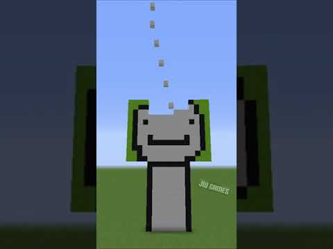 Minecraft Dream Gigante Inteiro Caindo Pixel Art! | #shorts