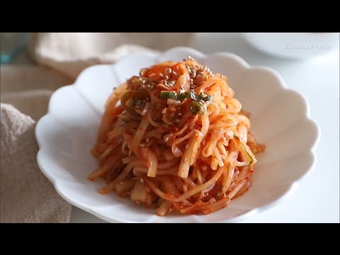 <strong>무생채무침</strong> 만드는법! 가을무는 절이지 말아요~액젓넣고 맛있게!