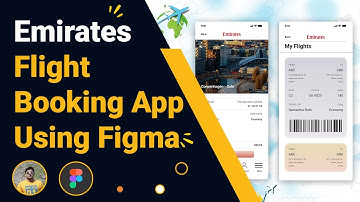 Emirates Flight Booking App Design - Emirates UI Design - Figma App Design - Figma Tutorial #Figma