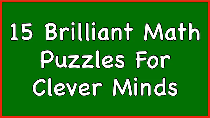 Brilliant Math Puzzles For Clever Minds || Maths Puzzle