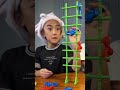 【あちゃぴ VS ぎん】はしごをたおしたら負け!め組のはしごであそんでみた #shorts