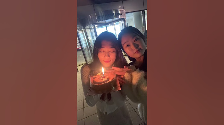 Sandy’s birthday 서프라이즈 생일파티 Part 1. 도서관에서 문자받고 내려갔더니 케이크 🎂💕