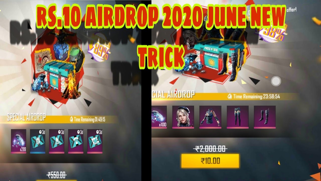 Rs 10 freefire||29 airdrop 2020 new trick_mr. hyenas.. - YouTube