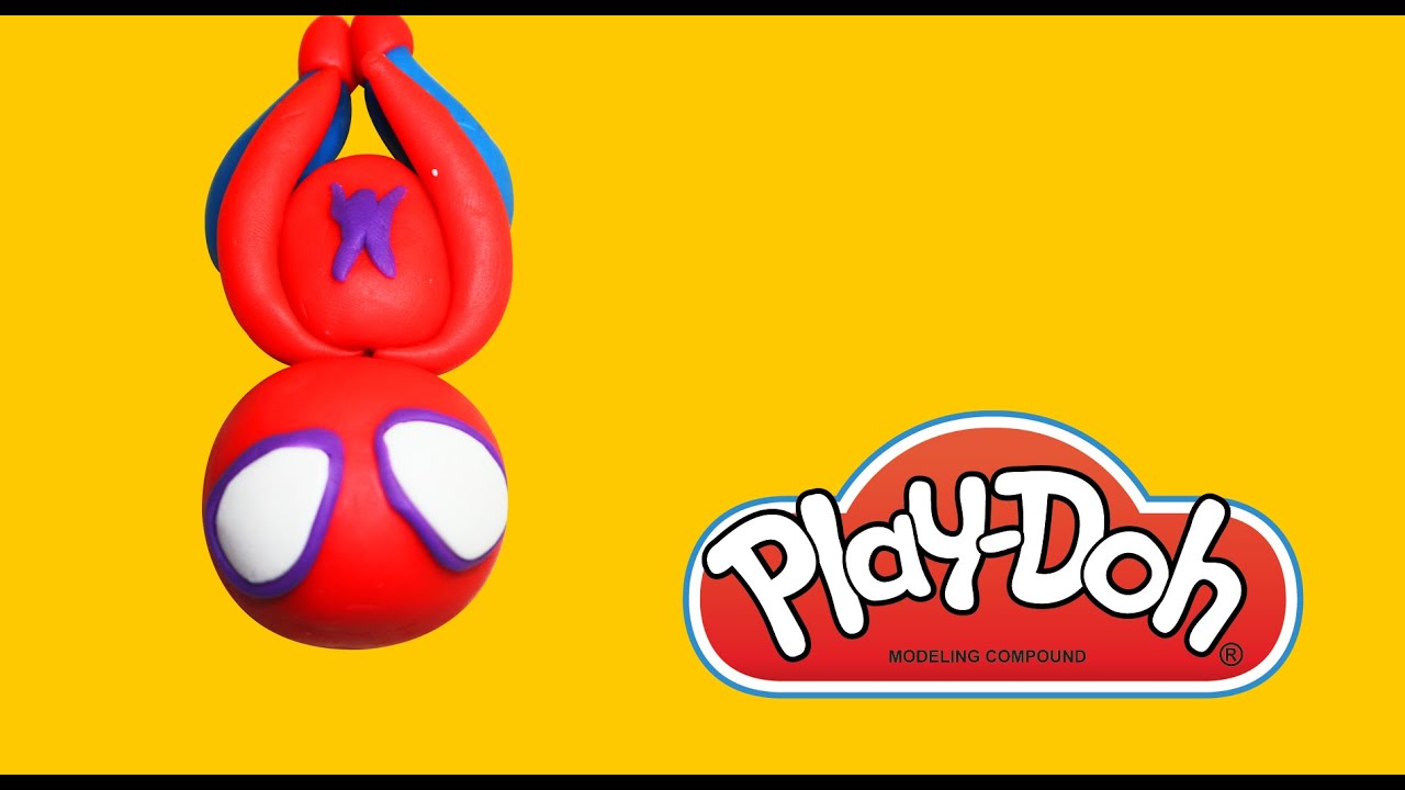 Play Doh Spiderman How To Make The Amazing SpiderMan Play Dough YouTube
